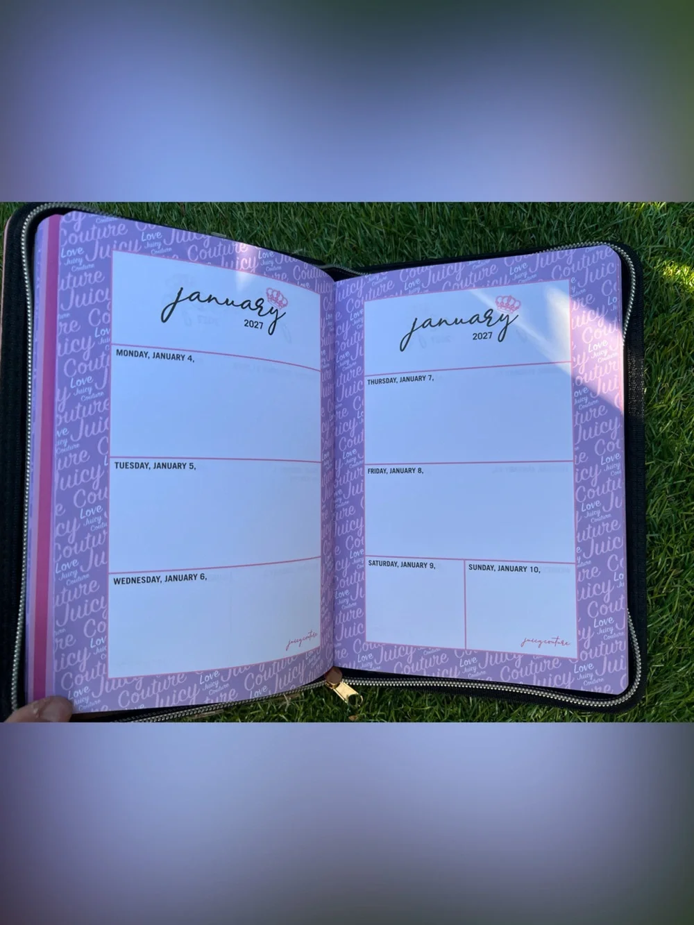 Juicy Couture 18 Month Planner 2026/2027 with Crown Pen